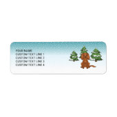 Ruby Cavalier King Charles Spaniel im Winter (Vorne)