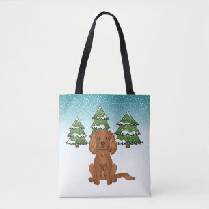 Ruby Cavalier King Charles Spaniel im Winter Tasche