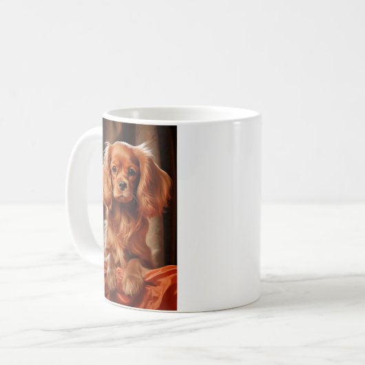 Ruby Cavalier King Charles Spaniel Kaffeetasse (Vorderseite Links)