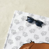 Ruby Cavalier King Charles Spaniel & Name Strandtuch (Beispiel)