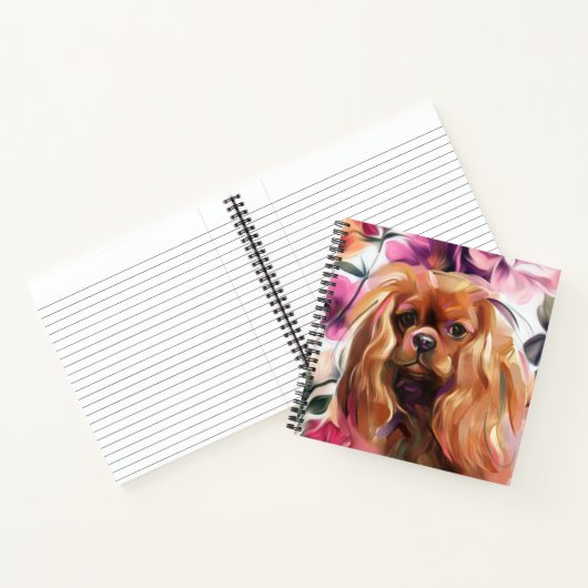 Ruby Cavalier king charles spaniel Notebook Notizblock (Innenseite)