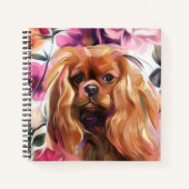 Ruby Cavalier king charles spaniel Notebook Notizblock (Vorderseite)