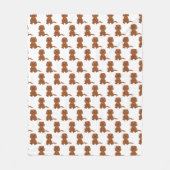 Ruby Cavalier King Charles Spaniel Pattern Fleecedecke (Vorderseite)