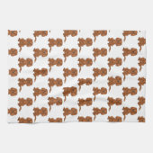 Ruby Cavalier King Charles Spaniel Pattern Geschirrtuch (Horizontal)