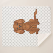 Ruby Cavalier King Charles Spaniel & Paws Sherpadecke (Vorderseite (Horizontal))
