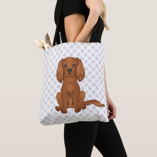 Ruby Cavalier King Charles Spaniel & Paws Tasche (Von Nahem)