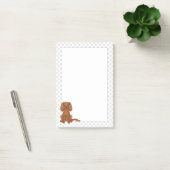 Ruby Cavalier King Charles Spaniel & Pfoten Post-it Klebezettel (Büro)