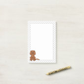 Ruby Cavalier King Charles Spaniel & Pfoten Post-it Klebezettel (Auf Schreibtisch)