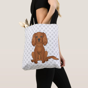 Ruby Cavalier King Charles Spaniel & Pfoten Tasche