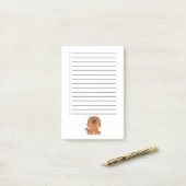 Ruby Cavalier King Charles Spaniel Post-it Klebezettel (Auf Schreibtisch)