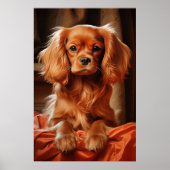 Ruby Cavalier King Charles Spaniel Poster (Vorne)