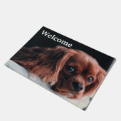 Ruby Cavalier King Charles Spaniel Puppy Dog Fußmatte (Schrägansicht)