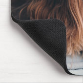 Ruby Cavalier King Charles Spaniel Puppy Dog Mousepad (Ecke)