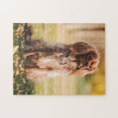 Ruby Cavalier King Charles Spaniel Puppy Dog Puzzle (Horizontal)