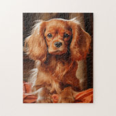 Ruby Cavalier King Charles Spaniel Puzzle (Vertikal)