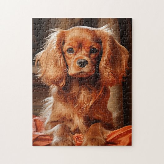 Ruby Cavalier King Charles Spaniel Puzzle (Vertikal)