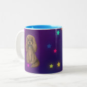 Ruby Cavalier King Charles Spaniel Zweifarbige Tasse (Vorderseite Links)