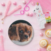 Ruby Cavalier König Charles Spaniel Hund Pappteller (Party)