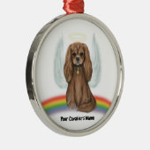 Ruby Cavalier Pet Loss Ornament - individuell eins Aus Metall (Rechts)
