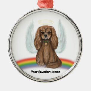 Ruby Cavalier Pet Loss Ornament - individuell eins Aus Metall