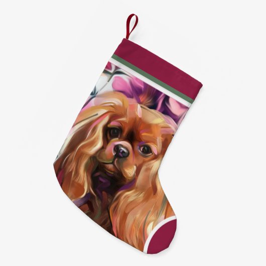 Ruby Cavalier| Strumpf Kleiner Weihnachtsstrumpf (Vorderansicht (hängend))