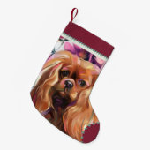 Ruby Cavalier Weihnachtszeit-Strumpf| Türkis Kleiner Weihnachtsstrumpf (Vorderansicht (hängend))