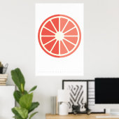 Ruby Citrus Retro-Fruchtposter 60er 70er Zitat Poster (Heimbüro)