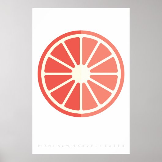 Ruby Citrus Retro-Fruchtposter 60er 70er Zitat Poster (Vorne)