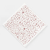 Ruby Confetti Wassercolor Dots Paper Napkin Serviette (Ecke)