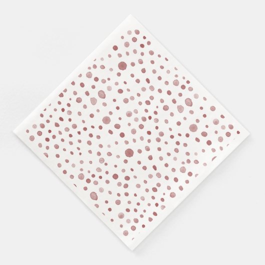 Ruby Confetti Wassercolor Dots Paper Napkin Serviette (Ecke)