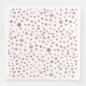 Ruby Confetti Wassercolor Dots Paper Napkin Serviette (Vorderseite)