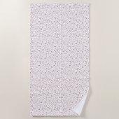 Ruby Confetti Wassercolor Dots Strandtuch (Vorderseite)