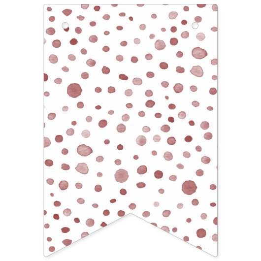Ruby Confetti Wasserfarbe Dots Jagdflagge Wimpelkette (Erste Fahne)