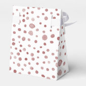 Ruby Confetti Watercolor Dots Gefälligbox Geschenkschachtel (Rückseite)
