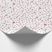 Ruby Confetti Watercolor Dots Wrapping Paper Geschenkpapier (Ecke)