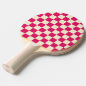 Ruby & Cream Schachbrett Tischtennis Schläger (Vorderseite)