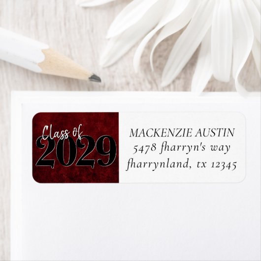 Ruby Crimson Red | Classic Grunge Abschluss Year (Insitu)