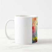 Ruby crowned Kinglet 050724AREF114 - Watercolor Kaffeetasse (Links)