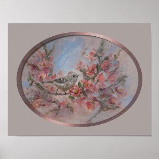 Ruby Crowned Kinglet 11x14" Poster