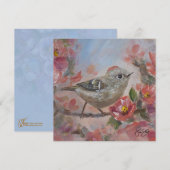 Ruby-Crowned Kinglet Bird Einladung (Vorne/Hinten)