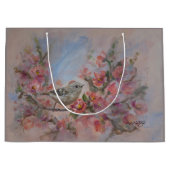 Ruby Crowned Kinglet Bird Große Geschenktüte (Vorderseite)