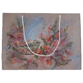 Ruby Crowned Kinglet Bird Große Geschenktüte