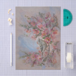 Ruby Crowned Kinglet Bird Seidenpapier