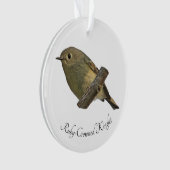 Ruby-Crowned Kinglet Ornament (Vorderseite)