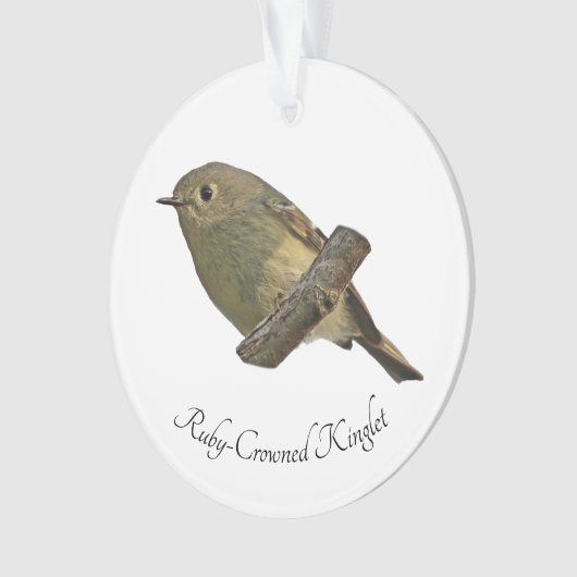 Ruby-Crowned Kinglet Ornament (Vorderseite)