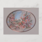 Ruby Crowned Kinglet Postkarte (Vorderseite)