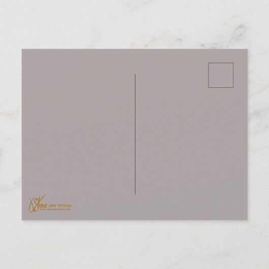 Ruby Crowned Kinglet Postkarte (Rückseite)