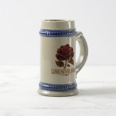 Ruby Crystal Rose – Love Never Fades Bierglas (VorderseiteRechts)