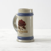 Ruby Crystal Rose – Love Never Fades Bierglas (Vorderseite Links)