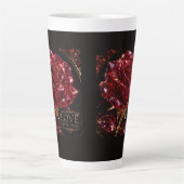 Ruby Crystal Rose – Love Never Fades Milchtasse (Vorderseite)